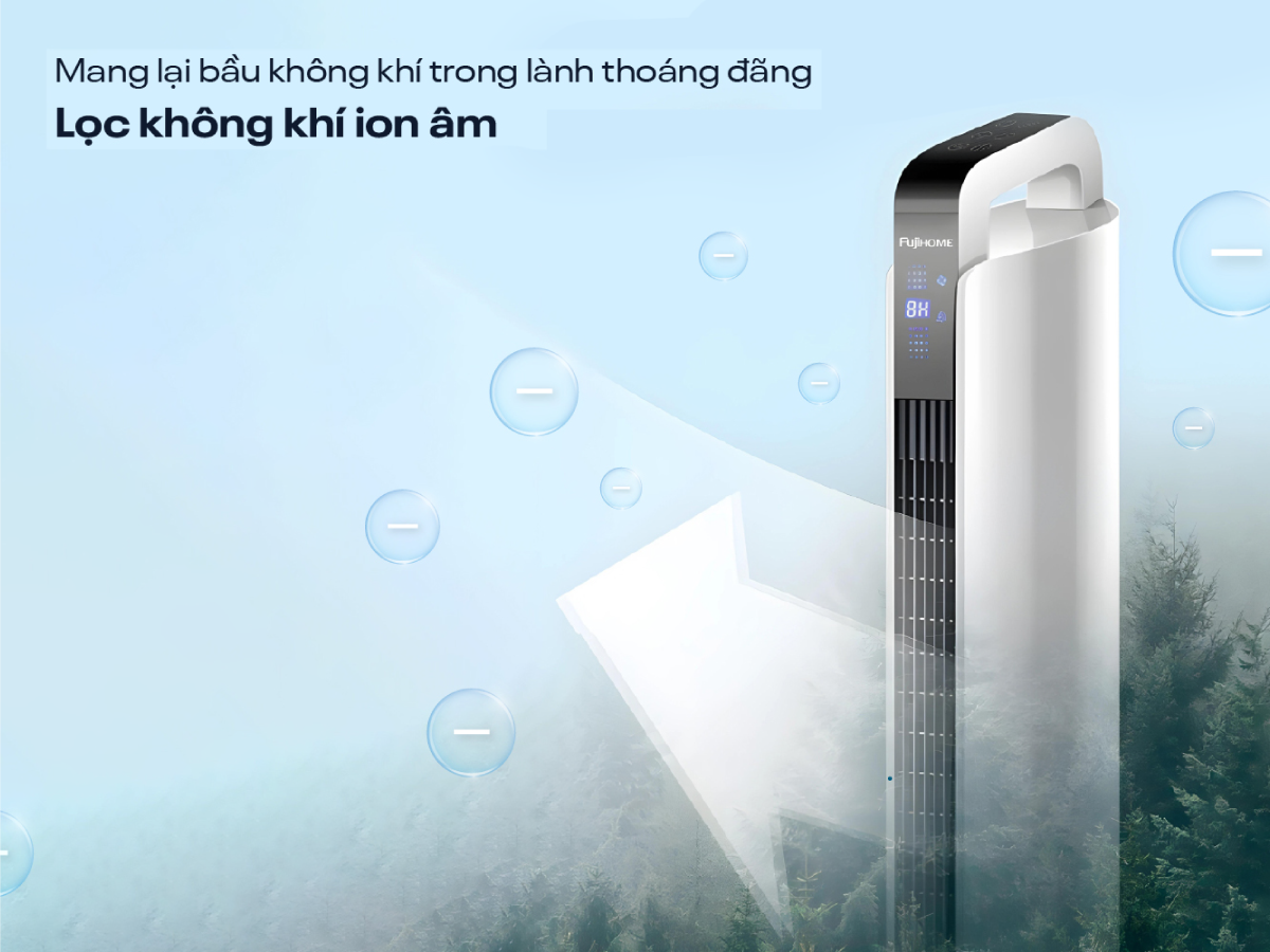 Hình ảnh chi tiết Quạt tháp (quạt không cánh) cao cấp điện tử Fujihome TF-12HE - Ảnh số 9