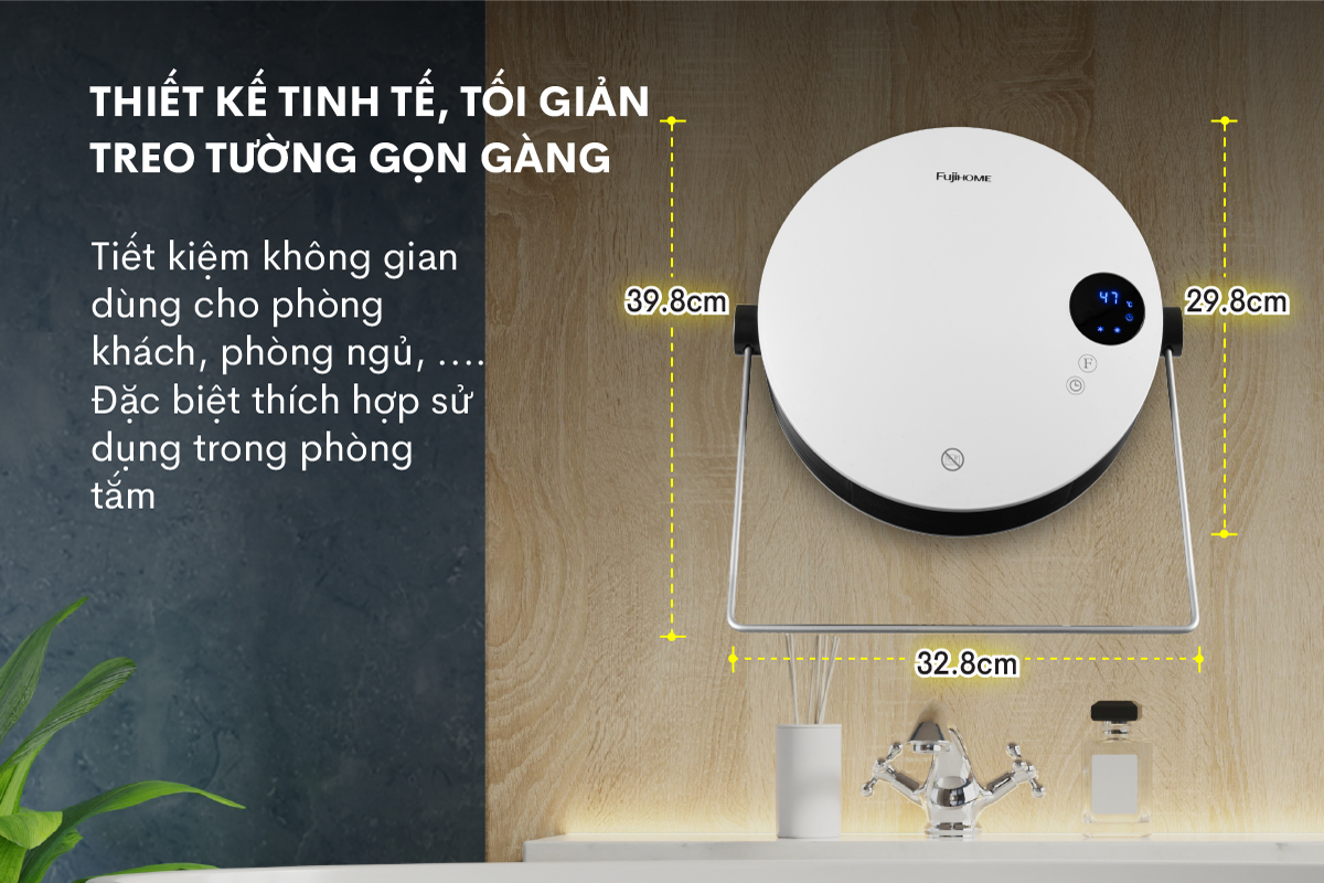 Hình ảnh chi tiết Quạt sưởi treo tường nhà tắm Fujihome FHB5000 - Ảnh số 14