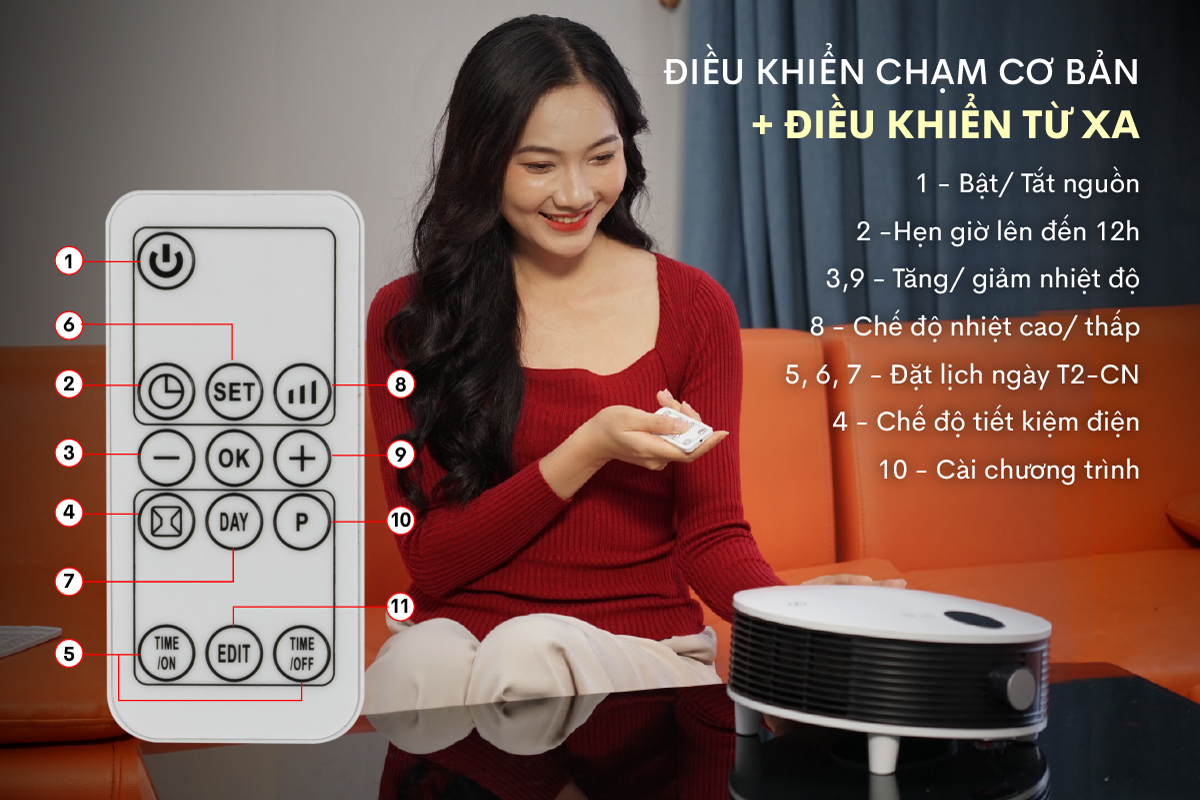 Hình ảnh chi tiết Quạt sưởi treo tường nhà tắm Fujihome FHB5000 - Ảnh số 10