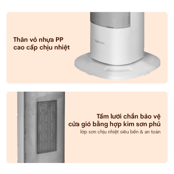 Hình ảnh chi tiết Quạt sưởi gốm Fujihome FH3100E - Ảnh số 11