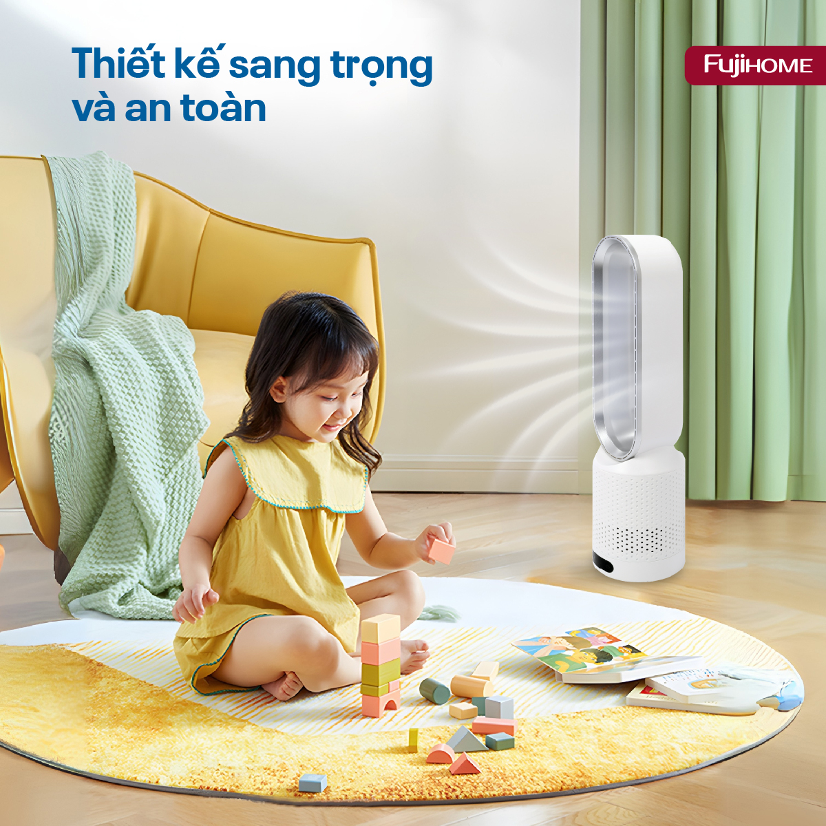 Hình ảnh chi tiết Quạt không cánh mini lọc không khí khử khuẩn Anion + UV Fujihome BF16 - Ảnh số 21