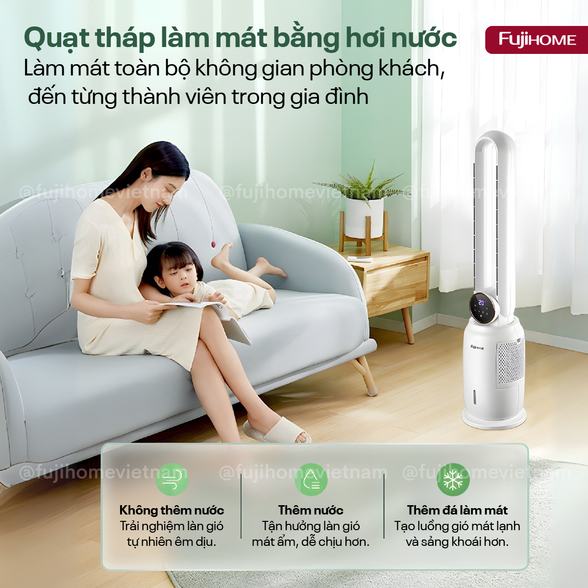 Hình ảnh chi tiết Quạt không cánh tích hợp lọc không khí bằng ion Fujihome BF-03RC - Ảnh số 18