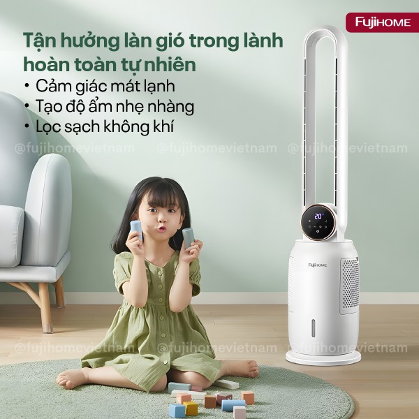 Hình ảnh chi tiết Quạt không cánh tích hợp lọc không khí bằng ion Fujihome BF-03RC - Ảnh số 3