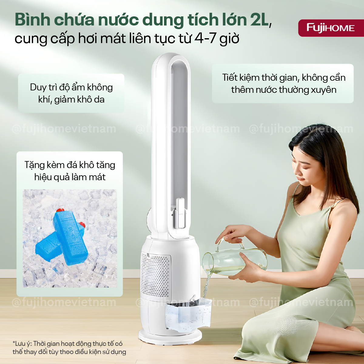 Hình ảnh chi tiết Quạt không cánh tích hợp lọc không khí bằng ion Fujihome BF-03RC - Ảnh số 22