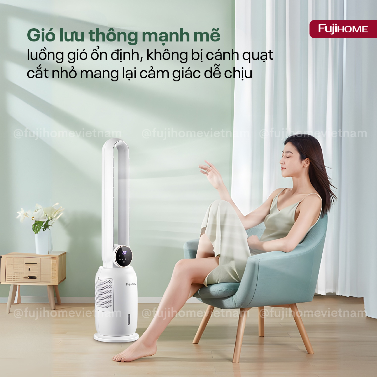 Hình ảnh chi tiết Quạt không cánh tích hợp lọc không khí bằng ion Fujihome BF-03RC - Ảnh số 23