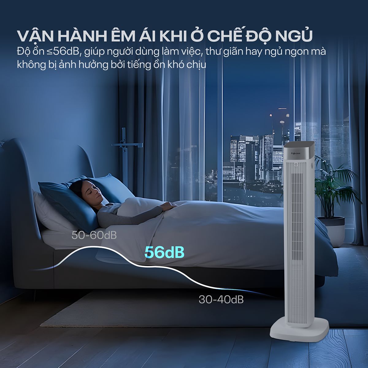Hình ảnh chi tiết Quạt tháp cao cấp Fujihome TF-51E - Ảnh số 18