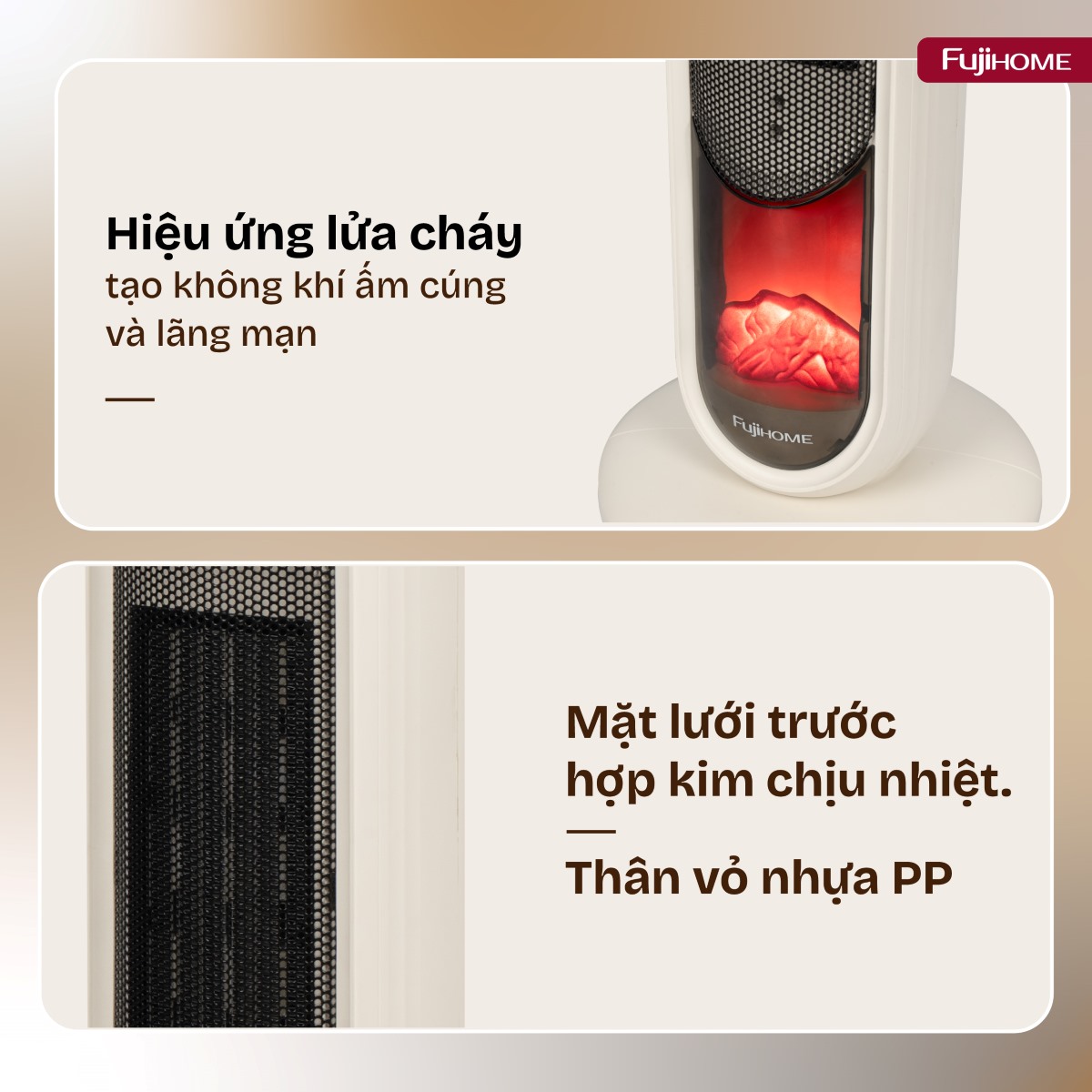 Hình ảnh chi tiết Quạt sưởi gốm điều khiển bằng giọng nói Fujihome FH202 - Ảnh số 23