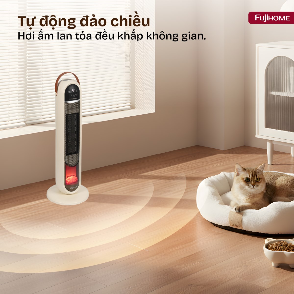 Hình ảnh chi tiết Quạt sưởi gốm điều khiển bằng giọng nói Fujihome FH202 - Ảnh số 26