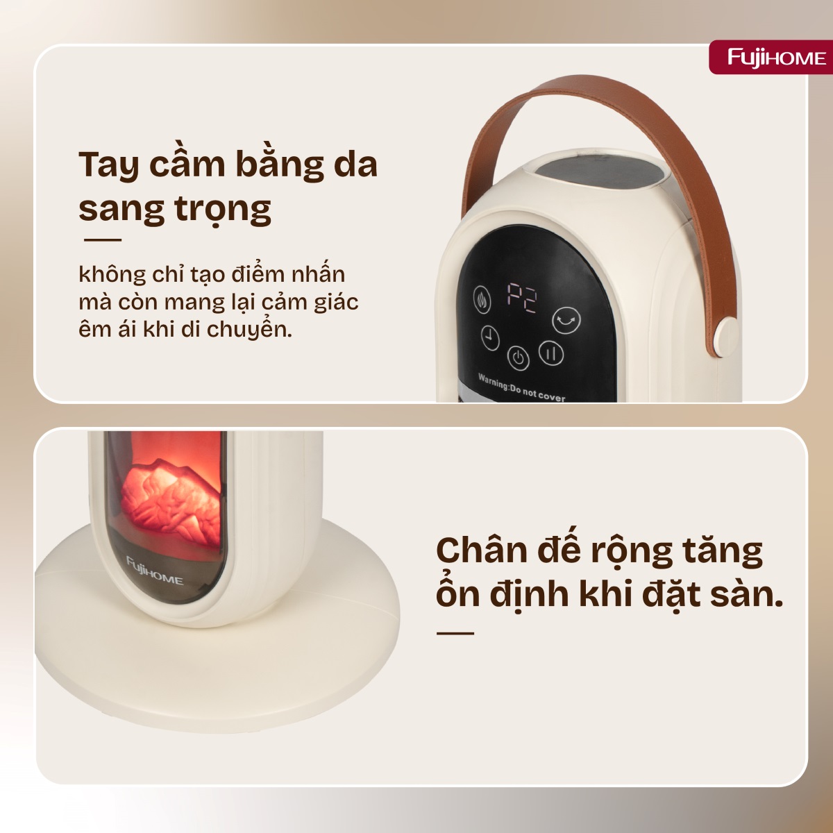 Hình ảnh chi tiết Quạt sưởi gốm điều khiển bằng giọng nói Fujihome FH202 - Ảnh số 29