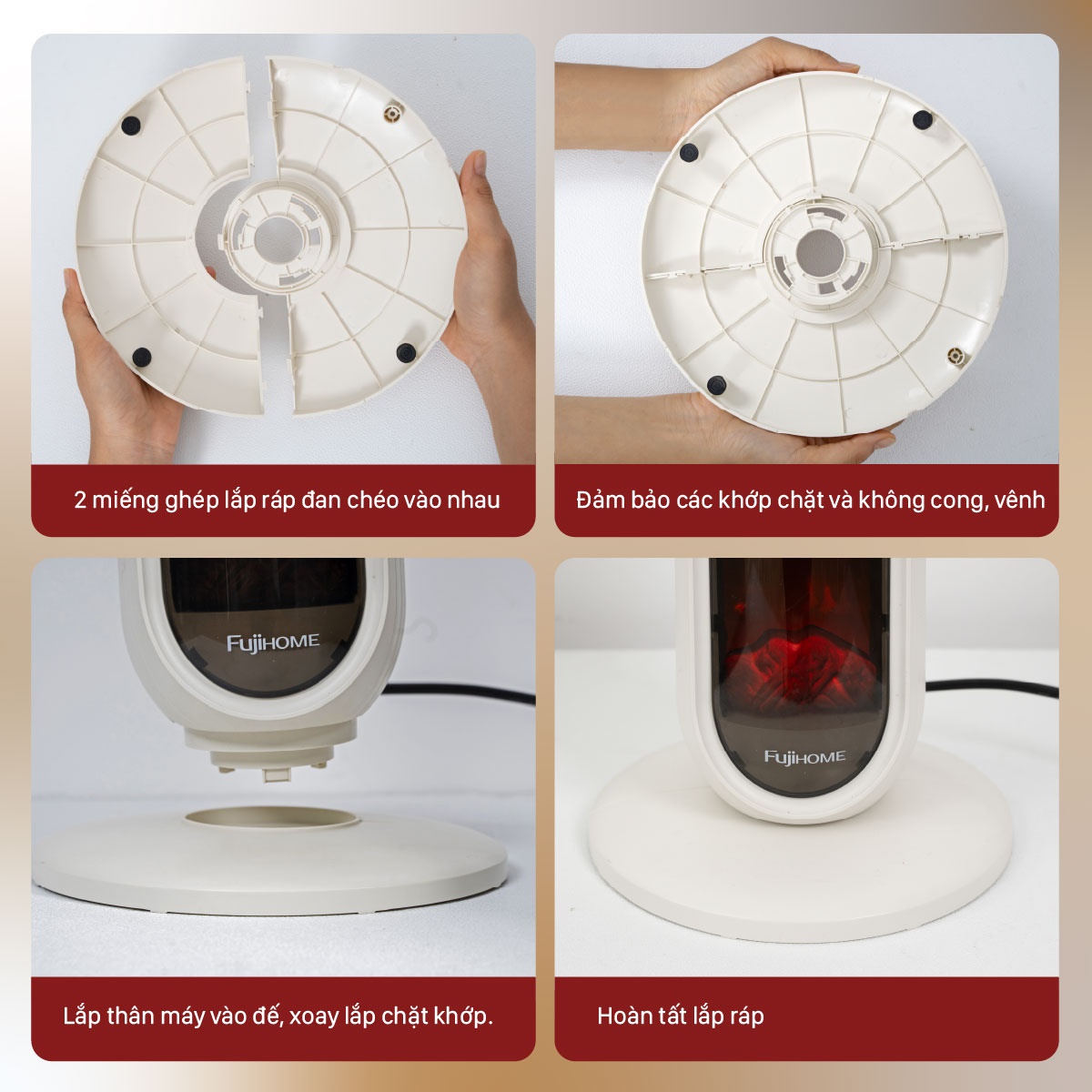 Hình ảnh chi tiết Quạt sưởi gốm điều khiển bằng giọng nói Fujihome FH202 - Ảnh số 31