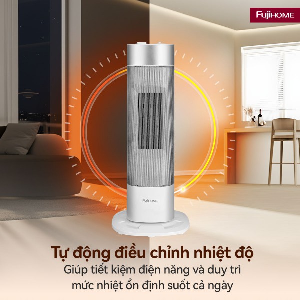 Hình ảnh chi tiết Quạt sưởi gốm Fujihome FH3100M - Ảnh số 2