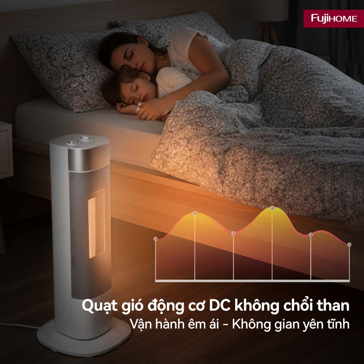 Hình ảnh chi tiết Quạt sưởi gốm Fujihome FH3100M - Ảnh số 20