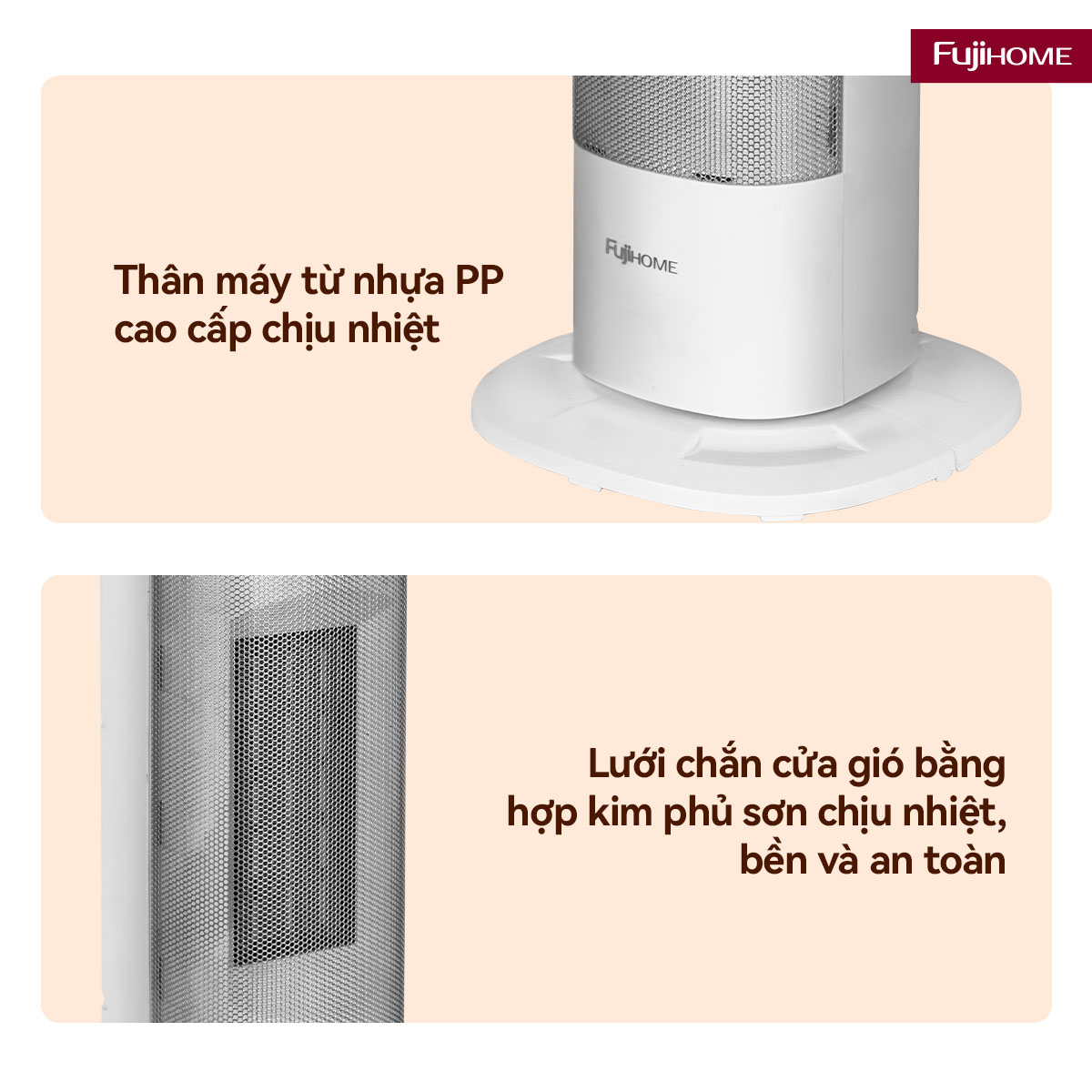 Hình ảnh chi tiết Quạt sưởi gốm Fujihome FH3100M - Ảnh số 25