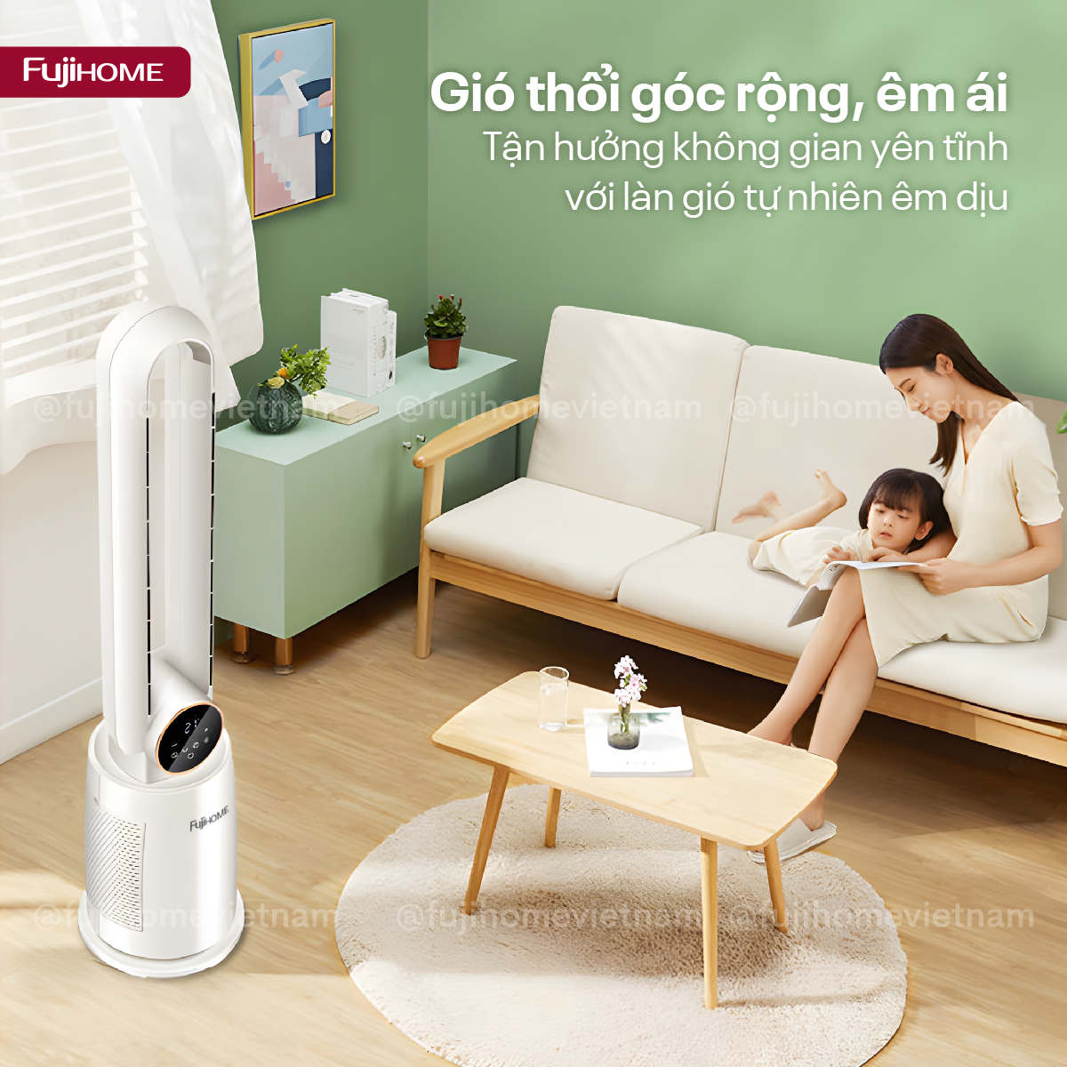 Hình ảnh chi tiết Quạt không cánh tích hợp lọc không khí bằng ion Fujihome BF-03R - Ảnh số 12