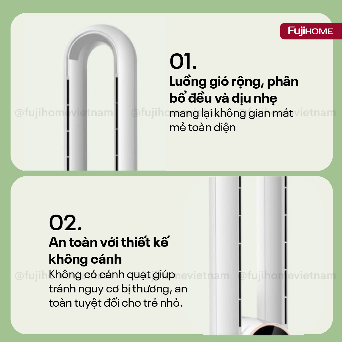 Hình ảnh chi tiết Quạt không cánh tích hợp lọc không khí bằng ion Fujihome BF-03R - Ảnh số 14