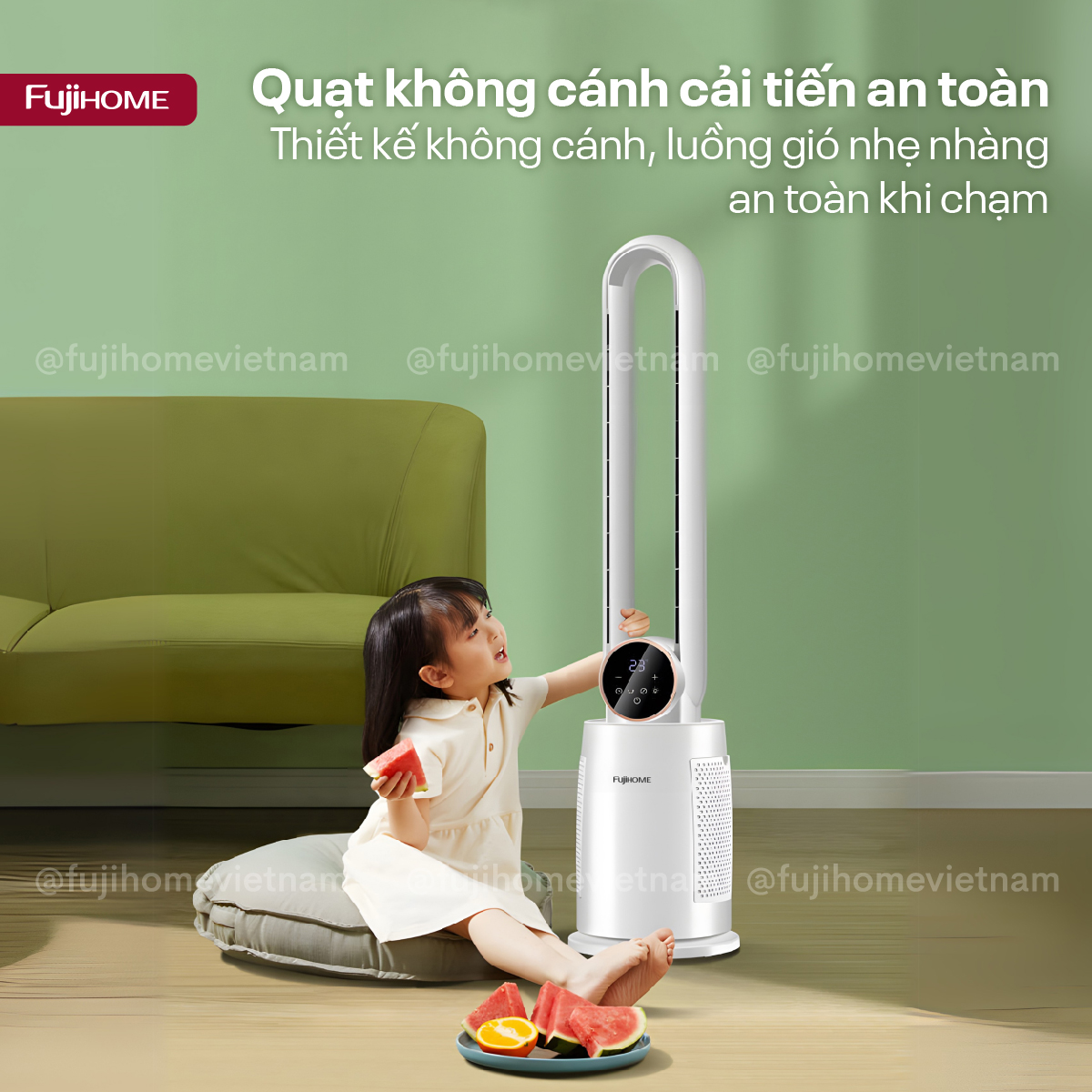 Hình ảnh chi tiết Quạt không cánh tích hợp lọc không khí bằng ion Fujihome BF-03R - Ảnh số 3