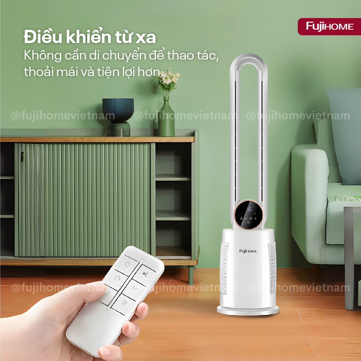 Hình ảnh chi tiết Quạt không cánh tích hợp lọc không khí bằng ion Fujihome BF-03R - Ảnh số 8