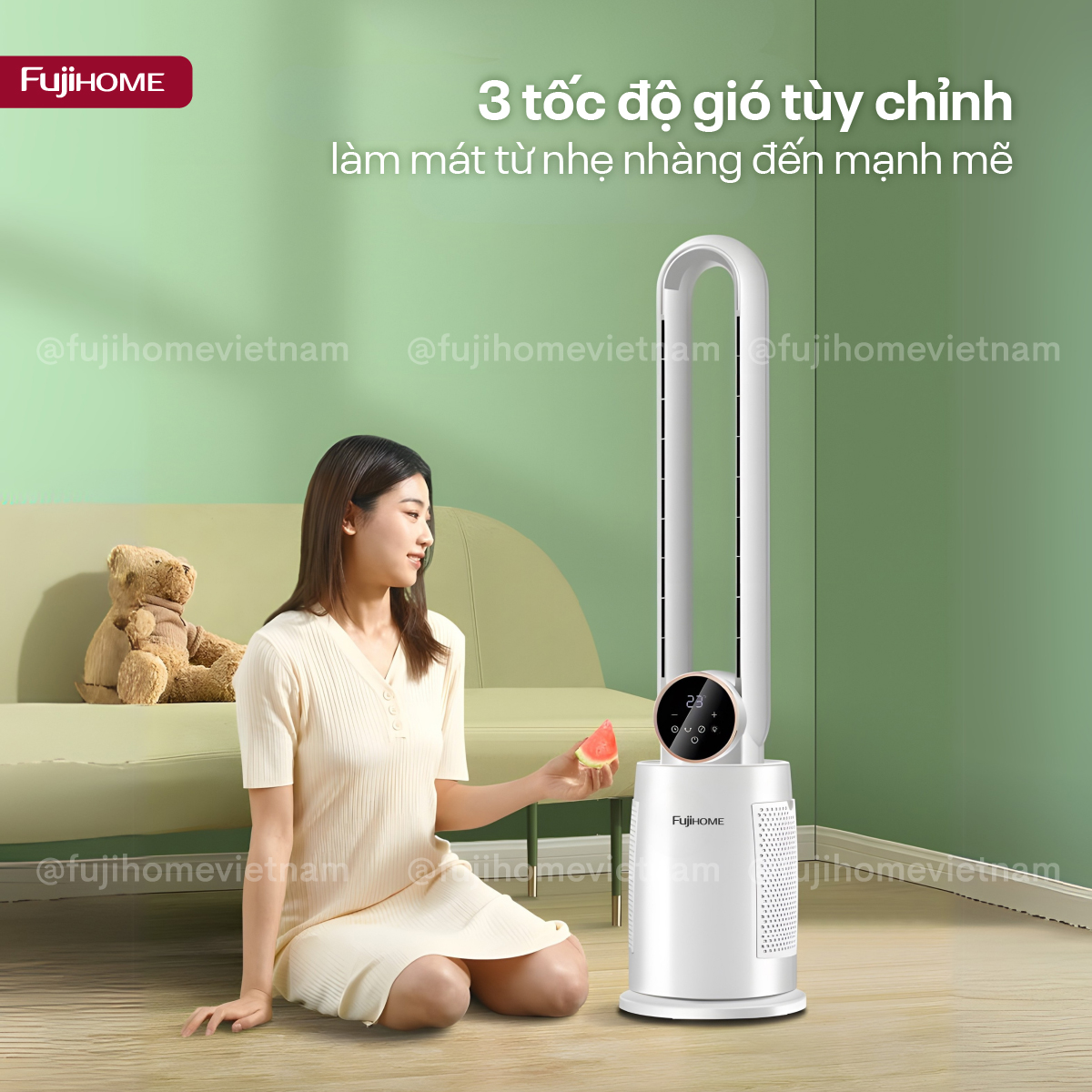 Hình ảnh chi tiết Quạt không cánh tích hợp lọc không khí bằng ion Fujihome BF-03R - Ảnh số 9
