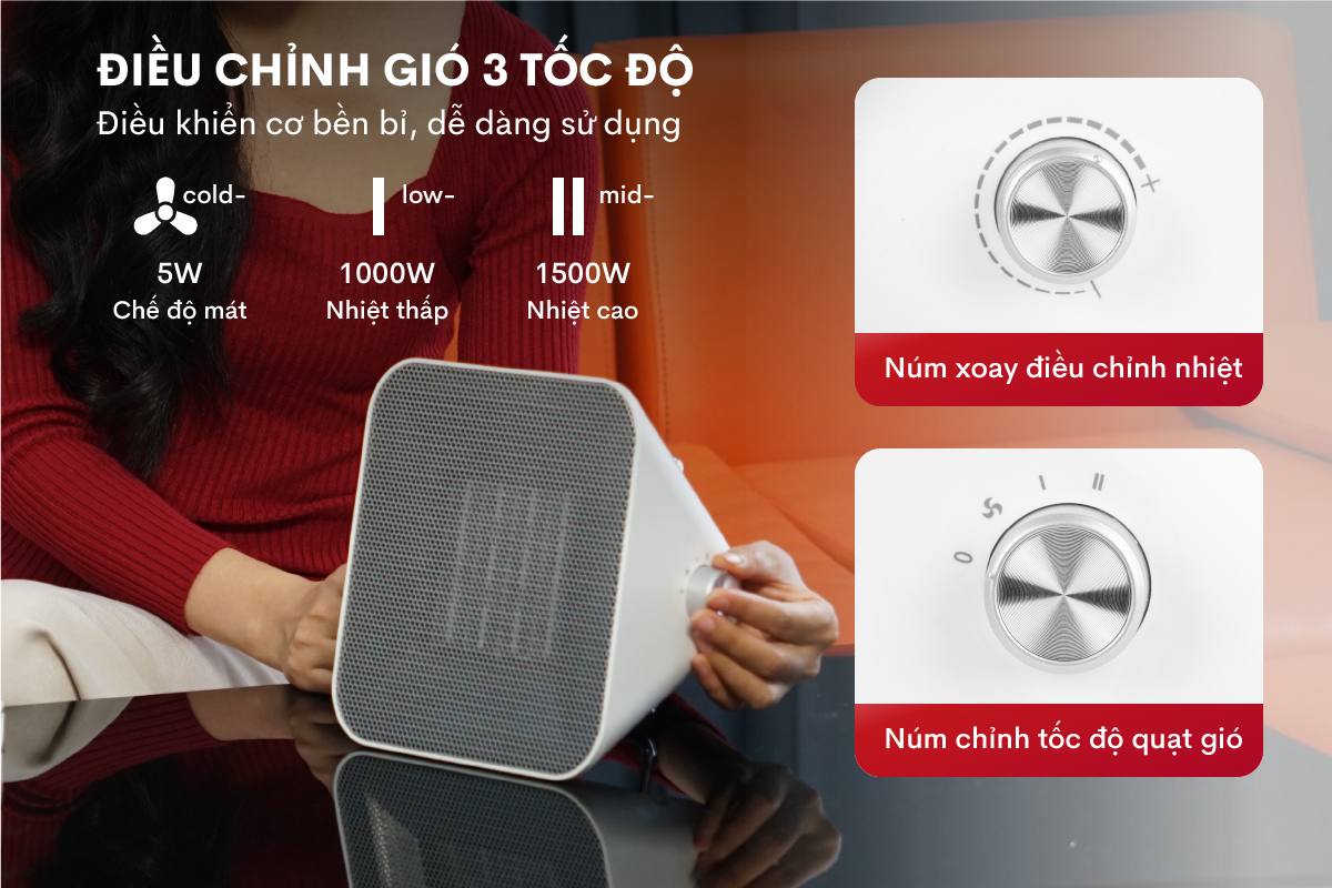 Hình ảnh chi tiết Quạt sưởi gốm FUJIHOME FH1100 - Ảnh số 12