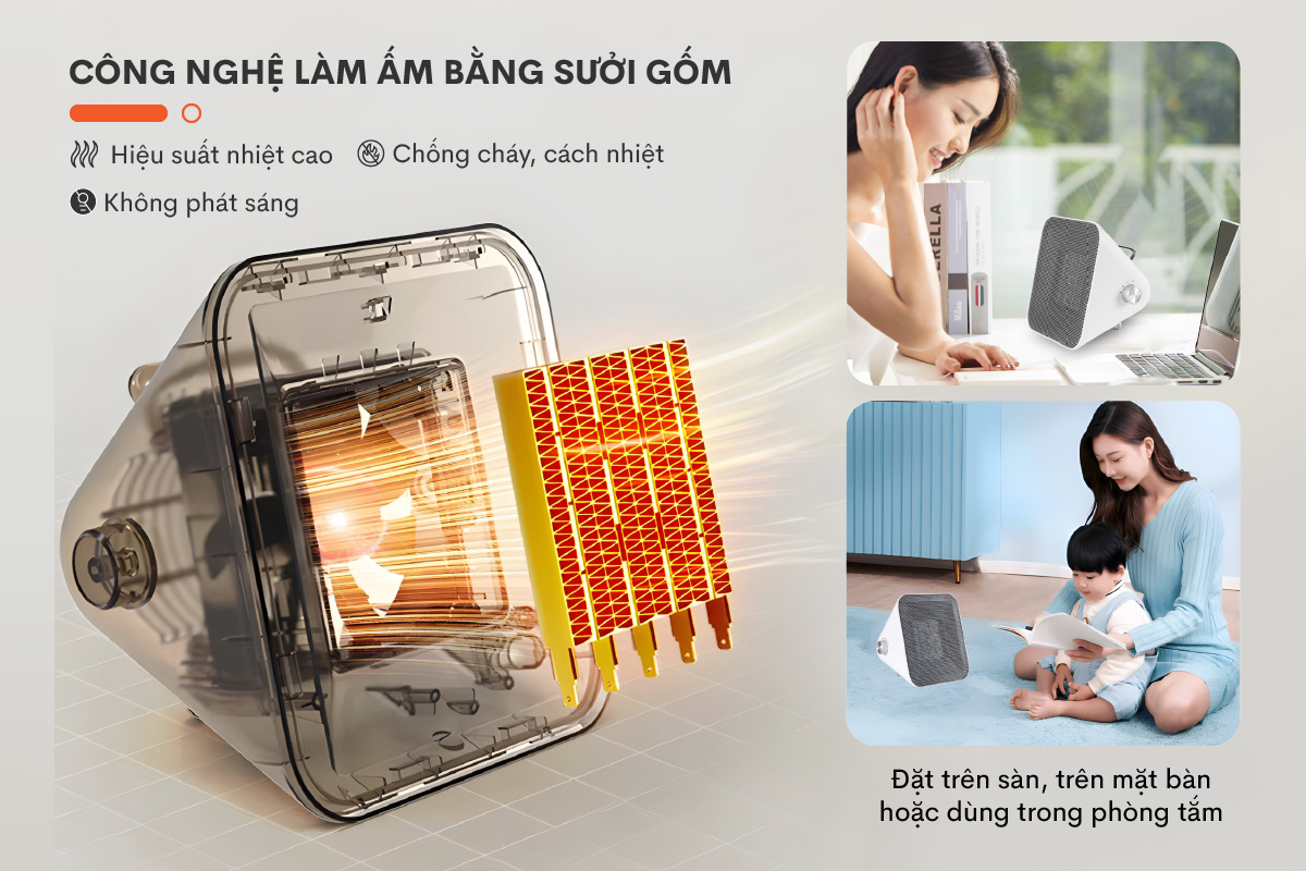 Hình ảnh chi tiết Quạt sưởi gốm FUJIHOME FH1100 - Ảnh số 14