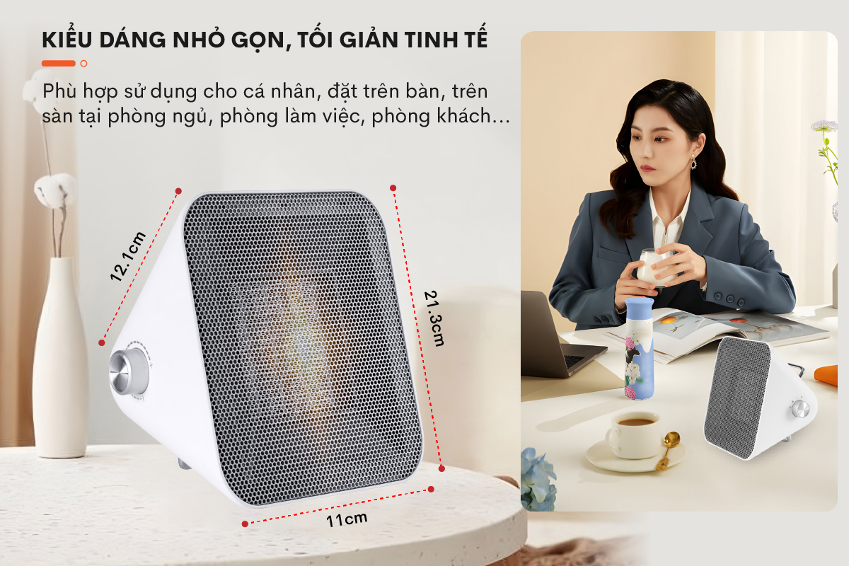 Hình ảnh chi tiết Quạt sưởi gốm FUJIHOME FH1100 - Ảnh số 7