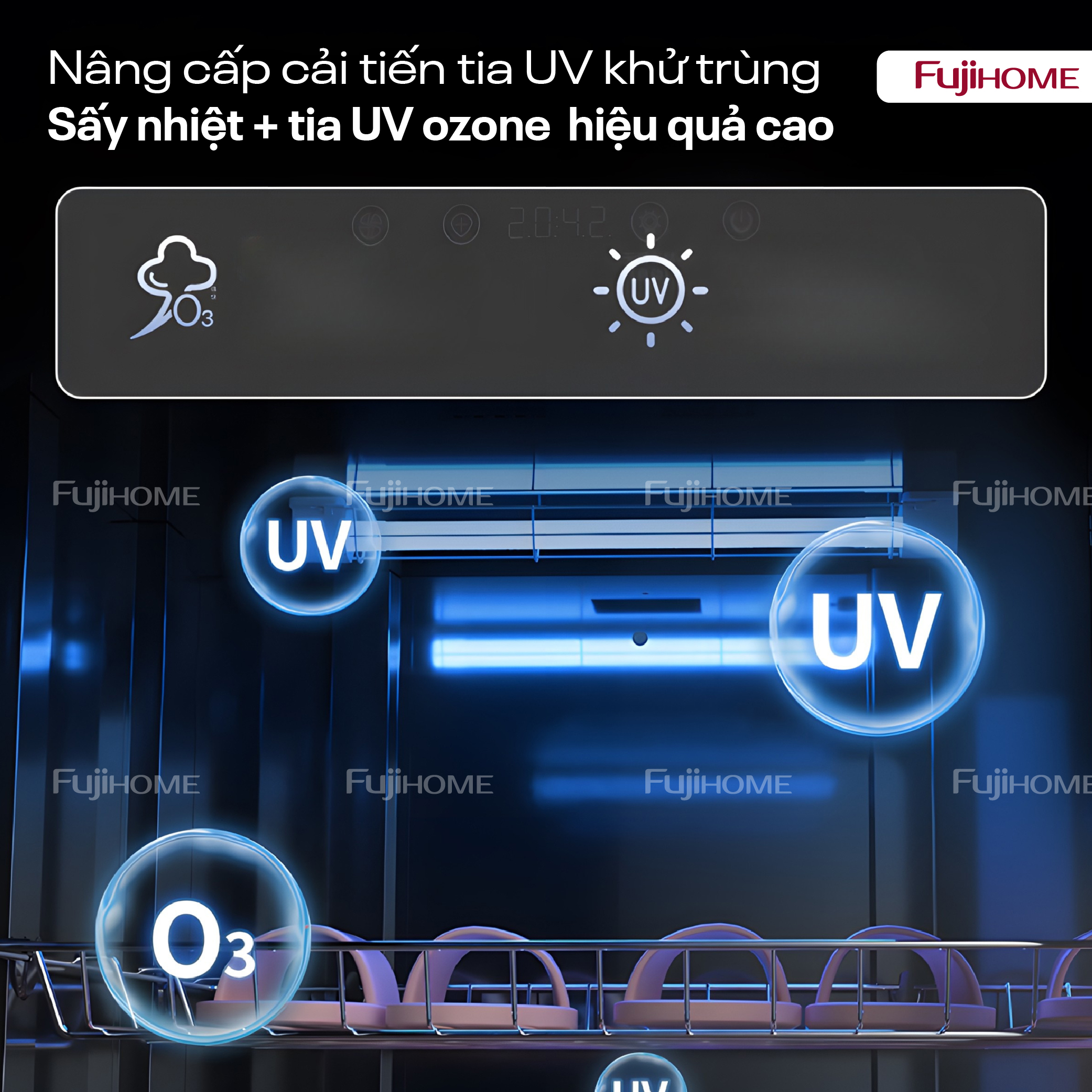 Hình ảnh chi tiết Tủ sấy chén bát tiệt trùng Fujihome DD180 (IMEI) - Ảnh số 17