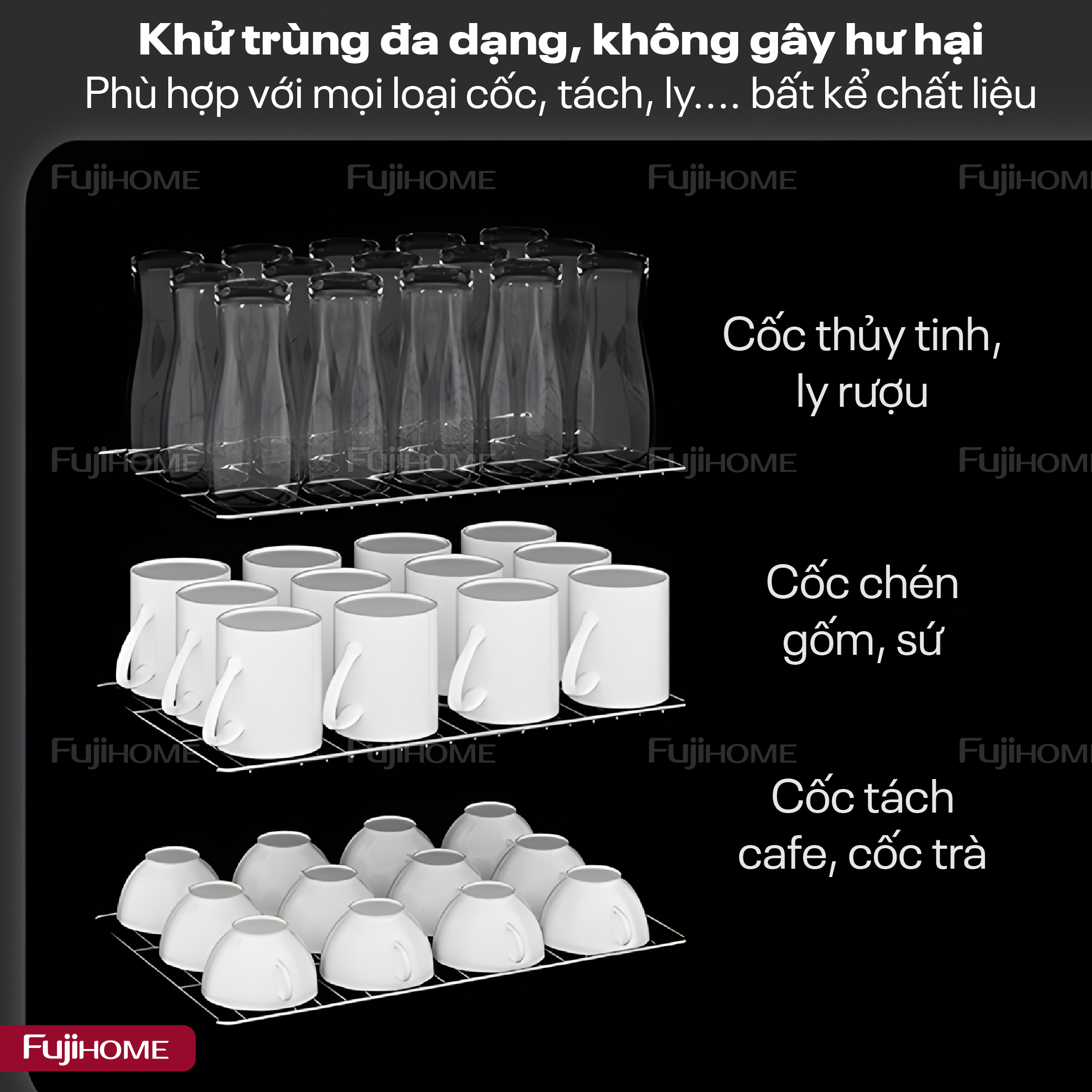 Hình ảnh chi tiết Tủ sấy chén bát tiệt trùng Fujihome DD180 (IMEI) - Ảnh số 23