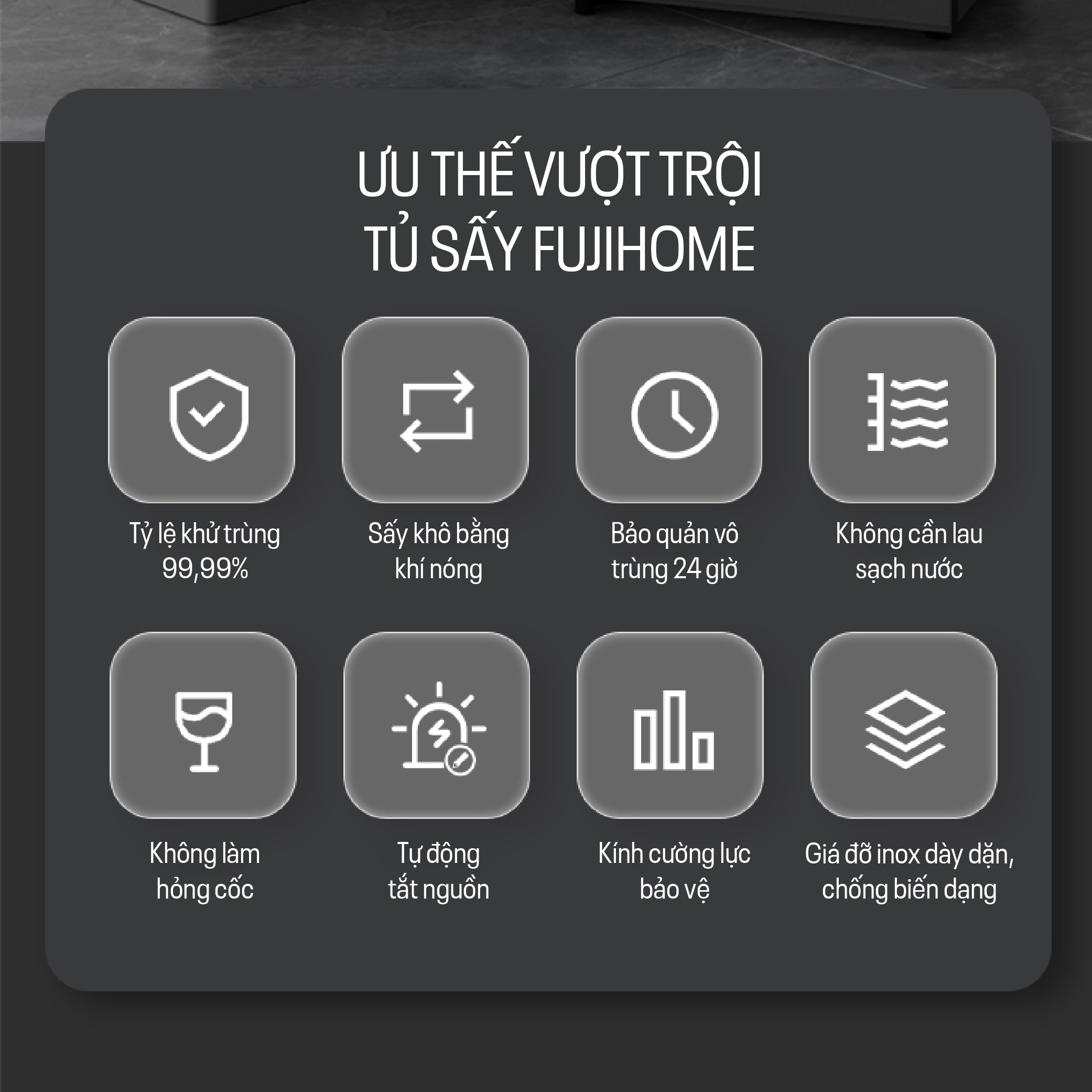 Hình ảnh chi tiết Tủ sấy chén bát tiệt trùng Fujihome DD220 (IMEI) - Ảnh số 30