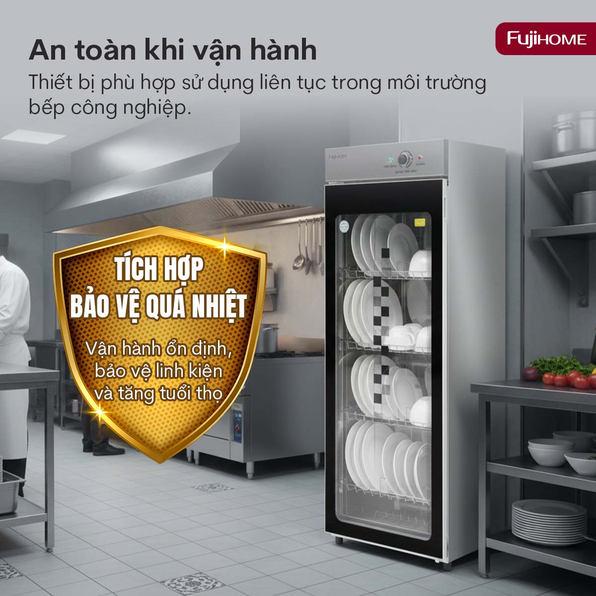 Hình ảnh chi tiết Tủ sấy chén bát tiệt trùng  Fujihome DD300A (IMEI) - Ảnh số 15