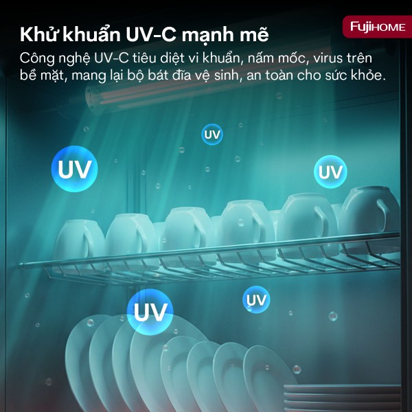 Hình ảnh chi tiết Tủ sấy chén bát tiệt trùng  Fujihome DD300A (IMEI) - Ảnh số 10