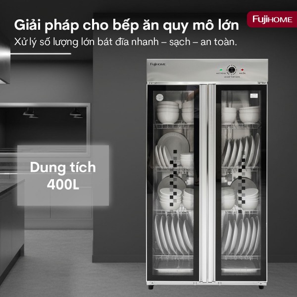 Hình ảnh chi tiết Tủ sấy chén bát tiệt trùng Fujihome DD400A (IMEI) - Ảnh số 2