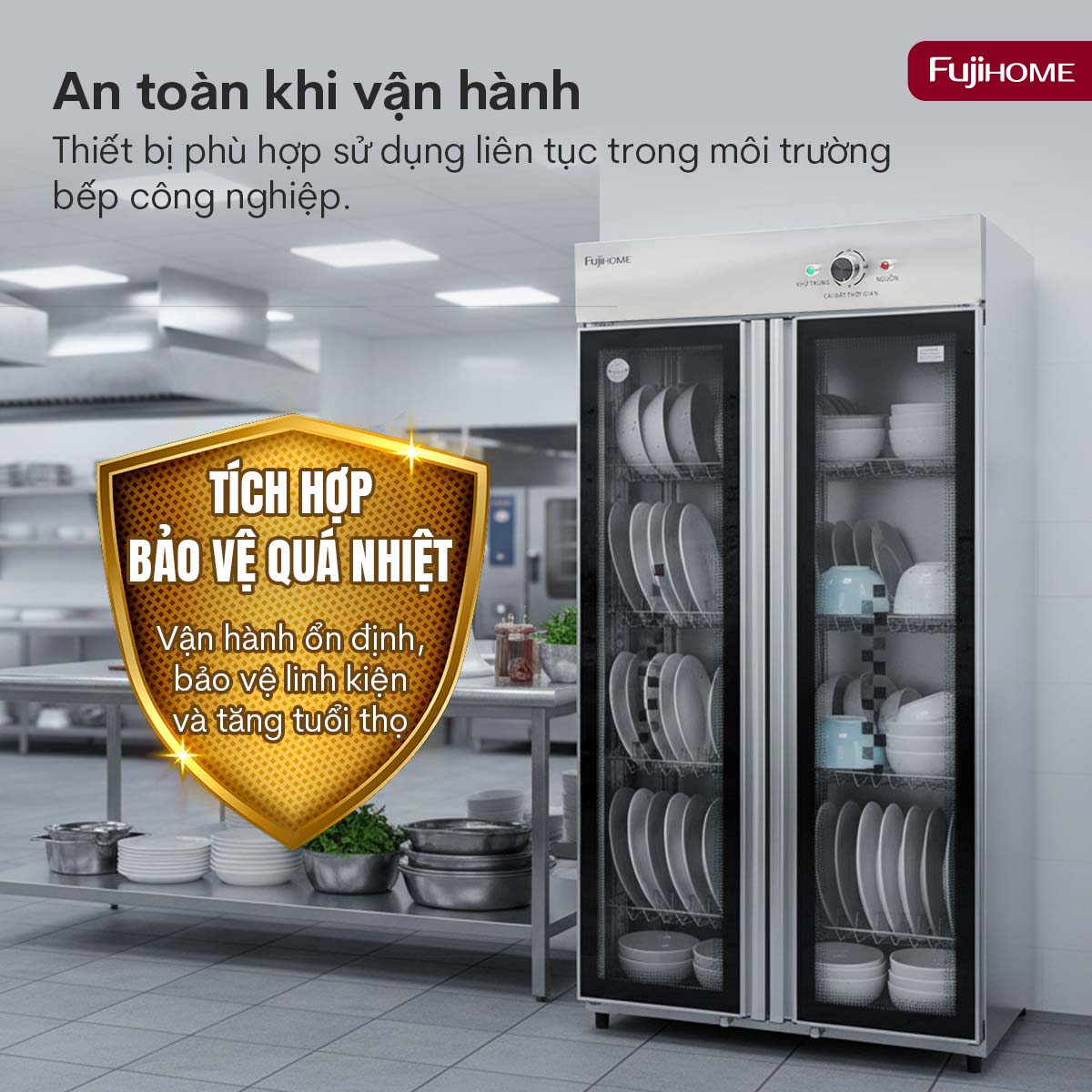 Hình ảnh chi tiết Tủ sấy chén bát tiệt trùng Fujihome DD400A (IMEI) - Ảnh số 15