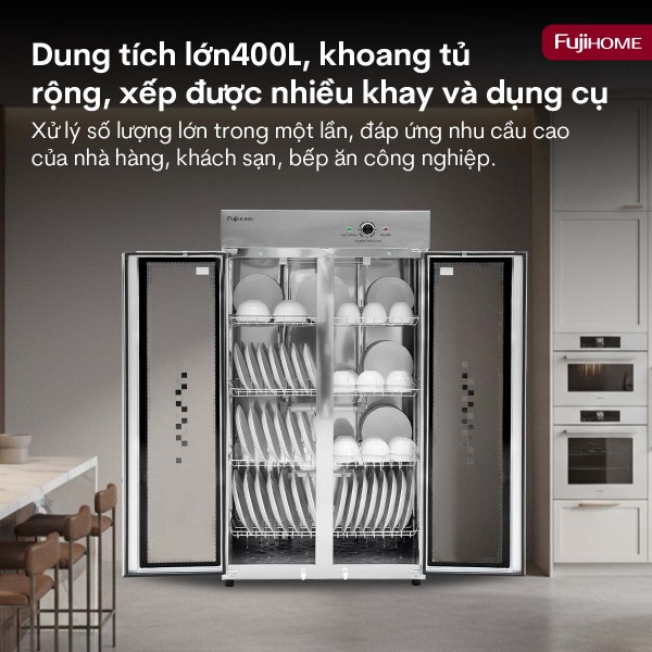 Hình ảnh chi tiết Tủ sấy chén bát tiệt trùng Fujihome DD400A (IMEI) - Ảnh số 5
