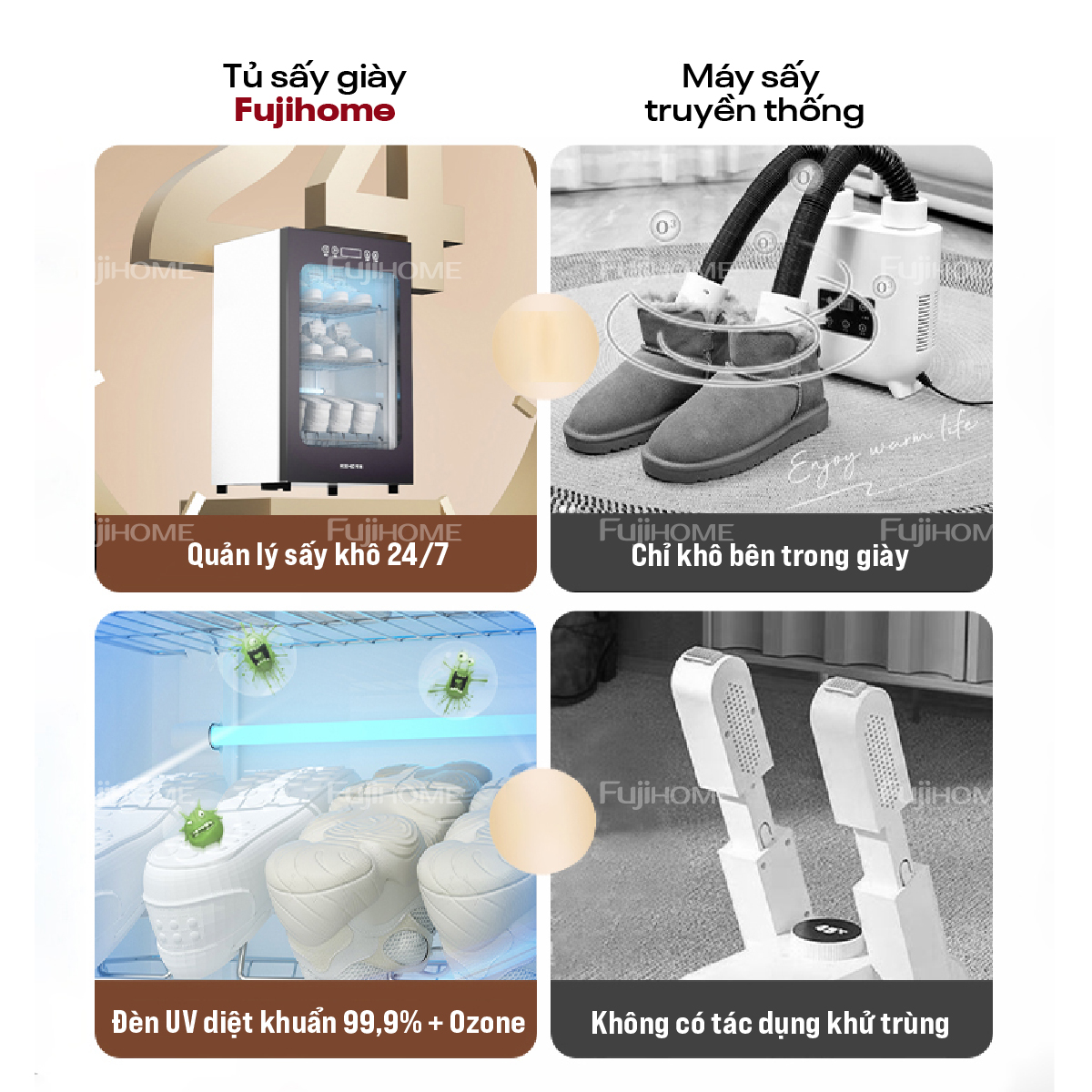 Hình ảnh chi tiết Tủ sấy giày dép khử khuẩn Fujihome SD128 (IMEI) - Ảnh số 20