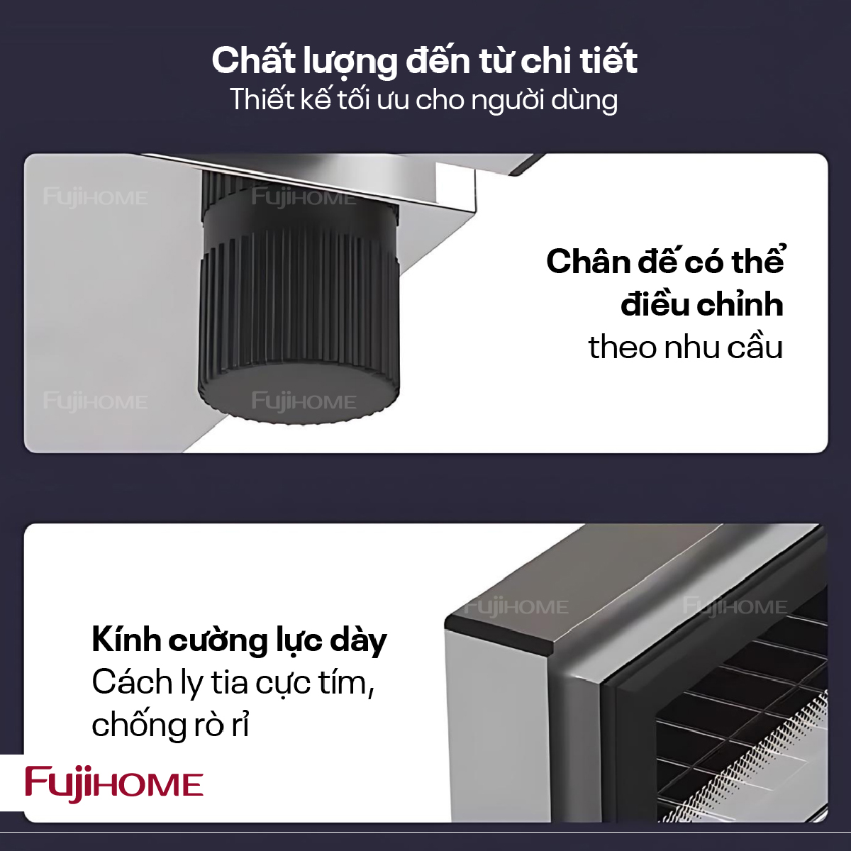 Hình ảnh chi tiết Tủ sấy chén bát tiệt trùng Fujihome DD128 (IMEI) - Ảnh số 12