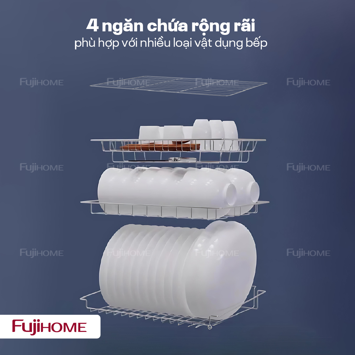 Hình ảnh chi tiết Tủ sấy chén bát tiệt trùng Fujihome DD128 (IMEI) - Ảnh số 13