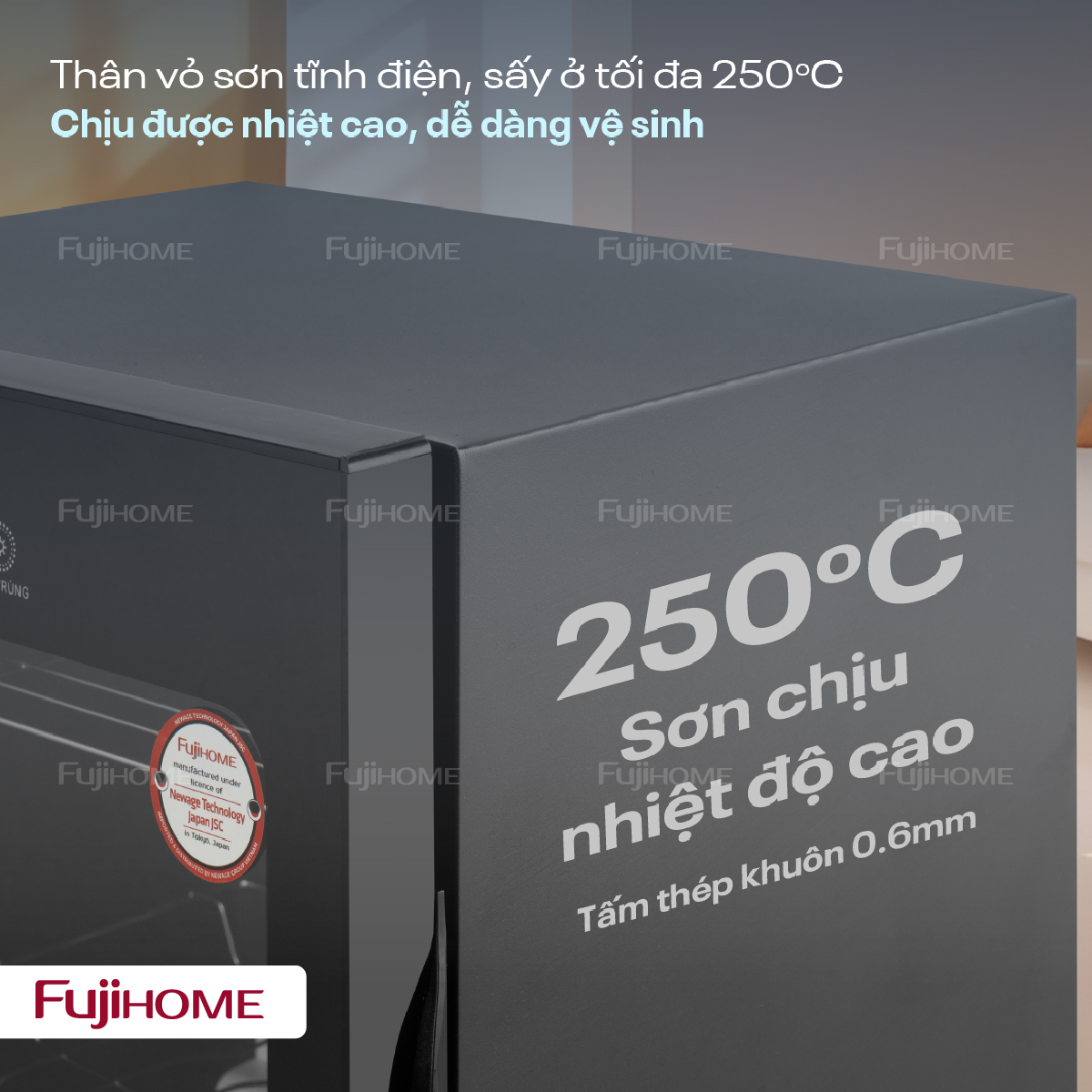 Hình ảnh chi tiết Tủ sấy chén bát tiệt trùng Fujihome DD128 (IMEI) - Ảnh số 9