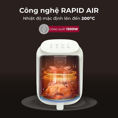 Hình ảnh chi tiết Nồi chiên không dầu mini Fujihome A3 ( 3,2lit) - Ảnh số 7